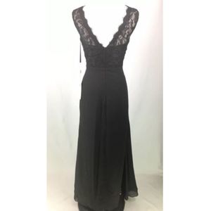 Ada's Bridal | Dresses | Adas Bridal 4 Black Lace Top Formal Dress Gown ...
